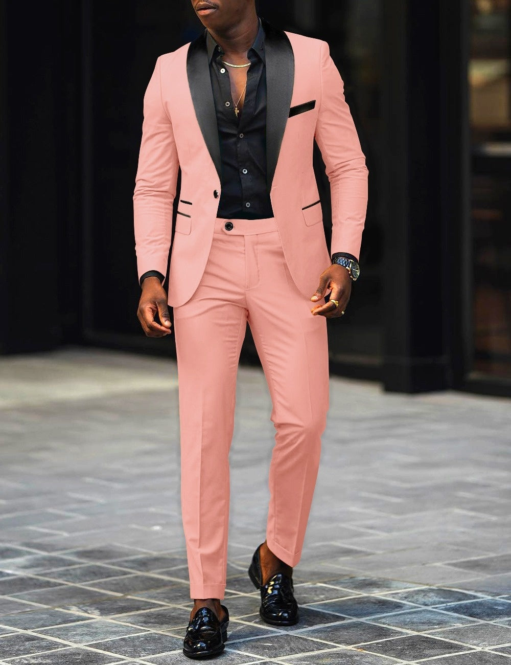 Dress Autumn Men's Business Casual Slim-fitting Suit Set