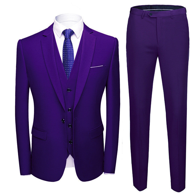 Men's Business Suits Wedding Dress Suit Set for All Seasons