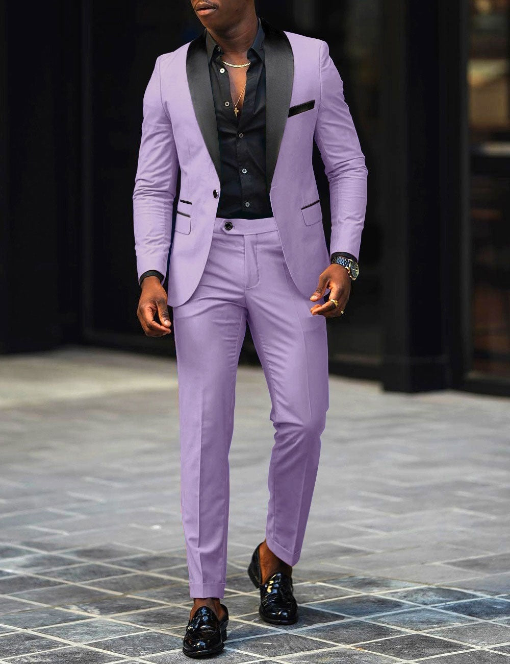 Dress Autumn Men's Business Casual Slim-fitting Suit Set