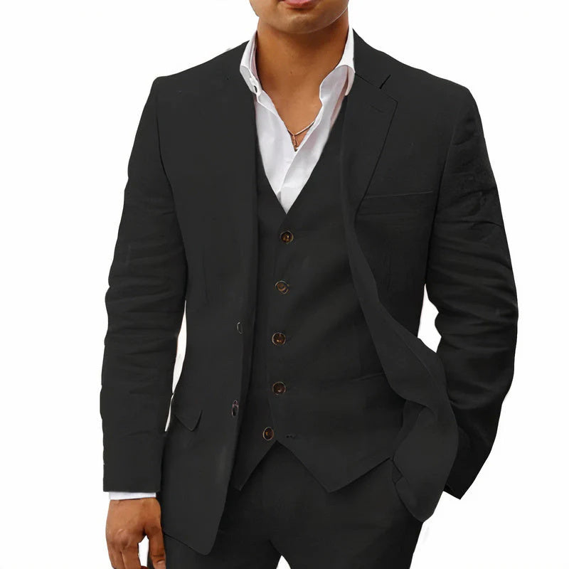 Casual Suit Groom Wedding Banquet Suit for All Seasons