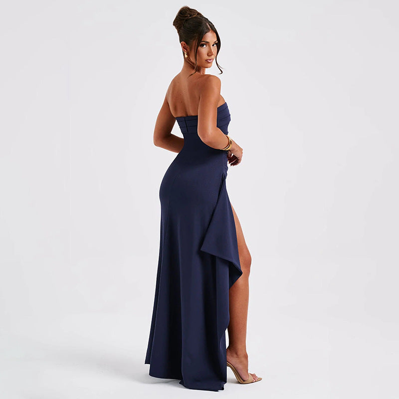 Strapless Split Long Dress Summer