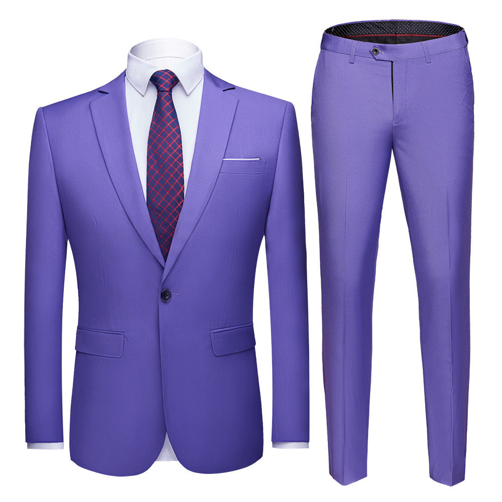 Men's Business Suits Wedding Dress Suit Set for All Seasons