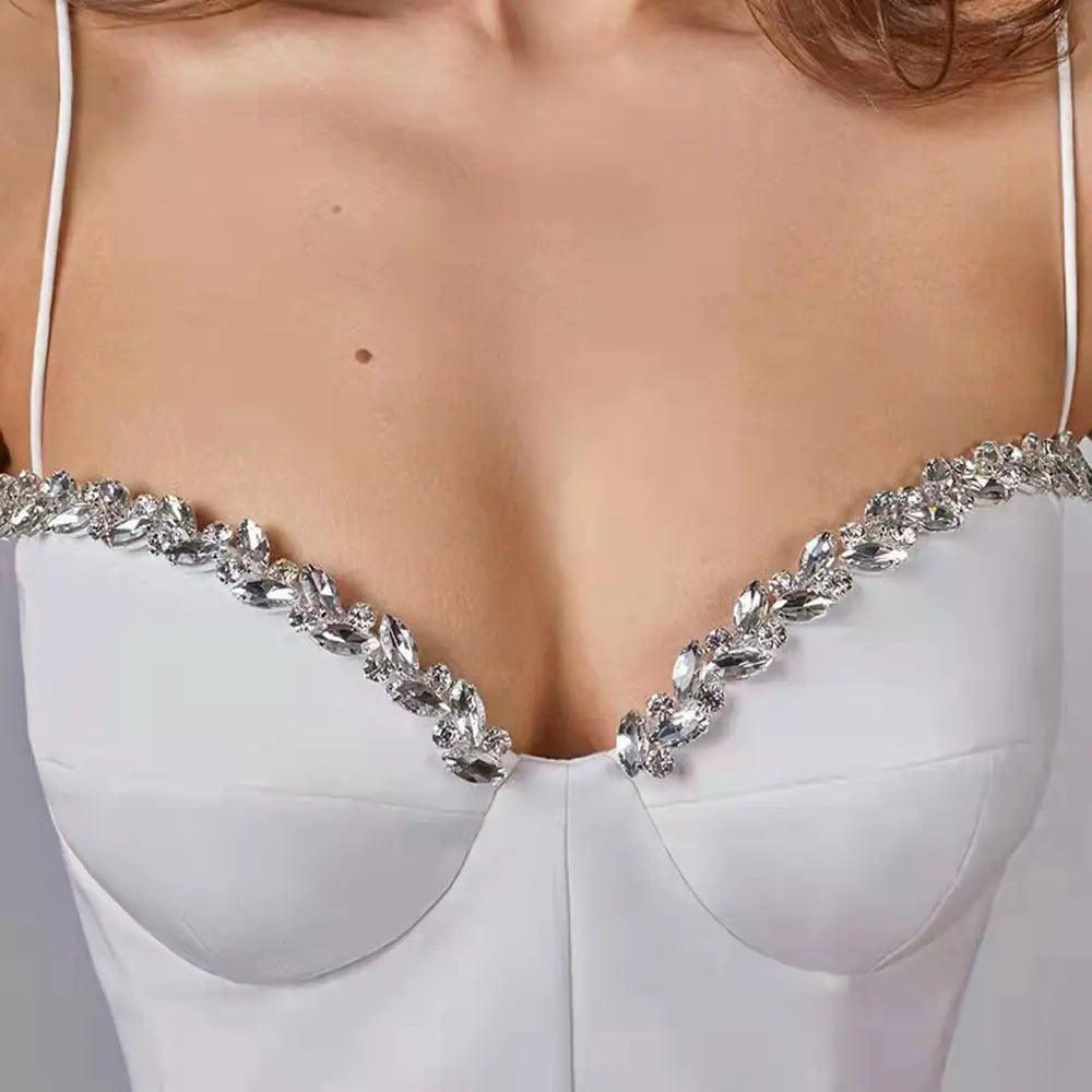 Sleeveless Beaded Party Dress Bodycon Style for Night Out