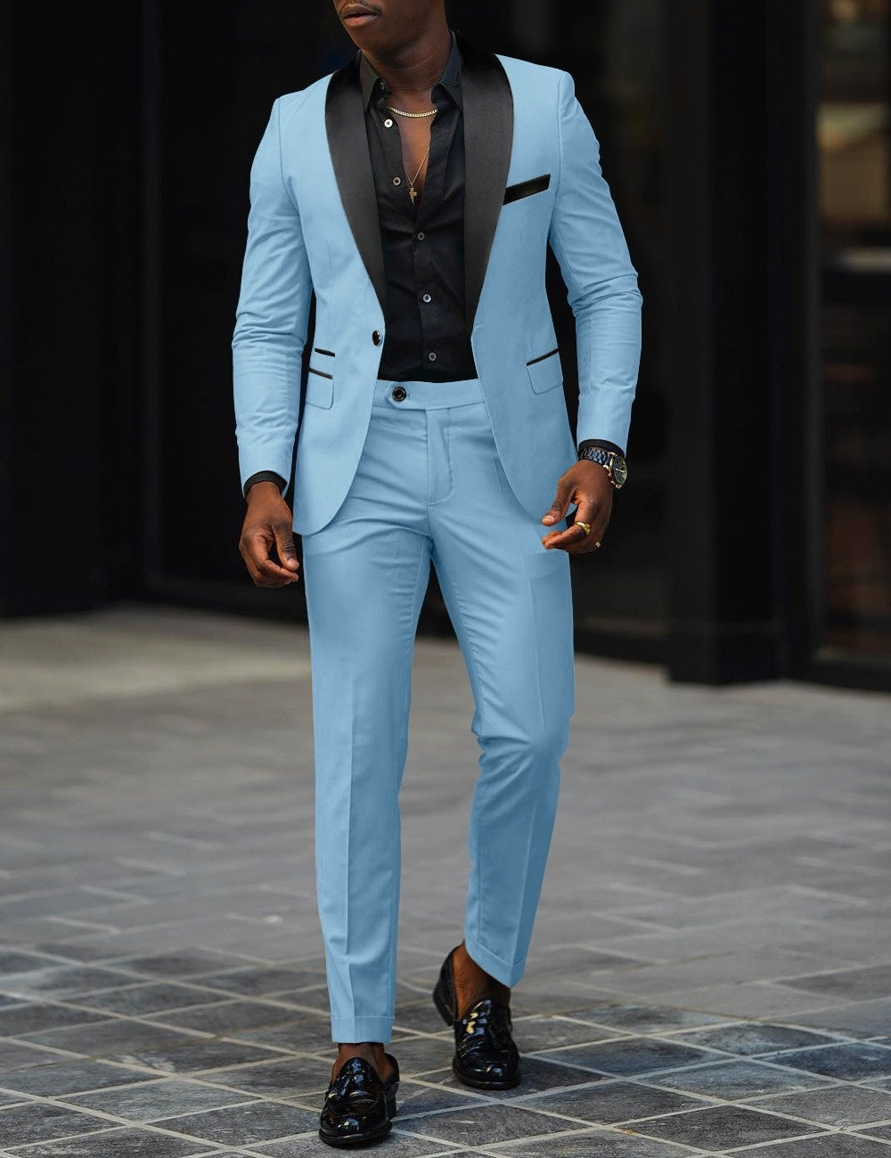 Dress Autumn Men's Business Casual Slim-fitting Suit Set