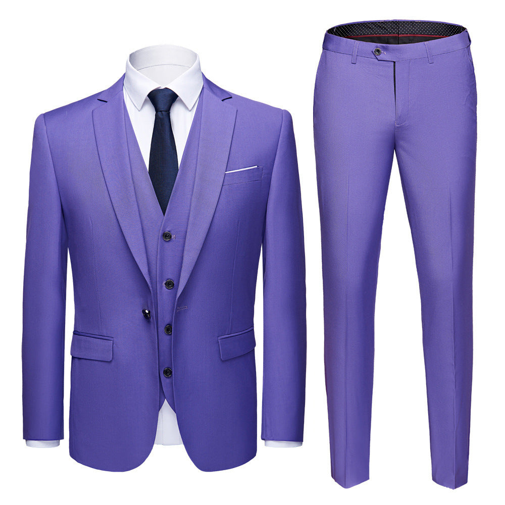 Men's Business Suits Wedding Dress Suit Set for All Seasons