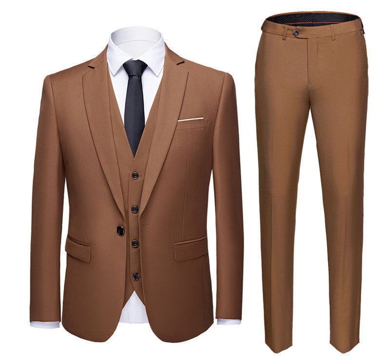Men's Business Suits Wedding Dress Suit Set for All Seasons