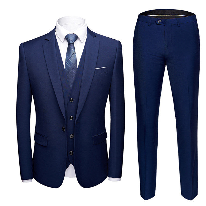 Men's Business Suits Wedding Dress Suit Set for All Seasons