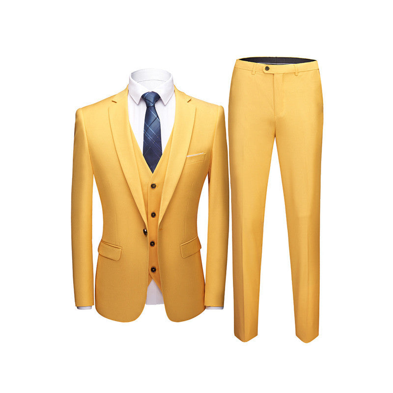 Men's Business Suits Wedding Dress Suit Set for All Seasons