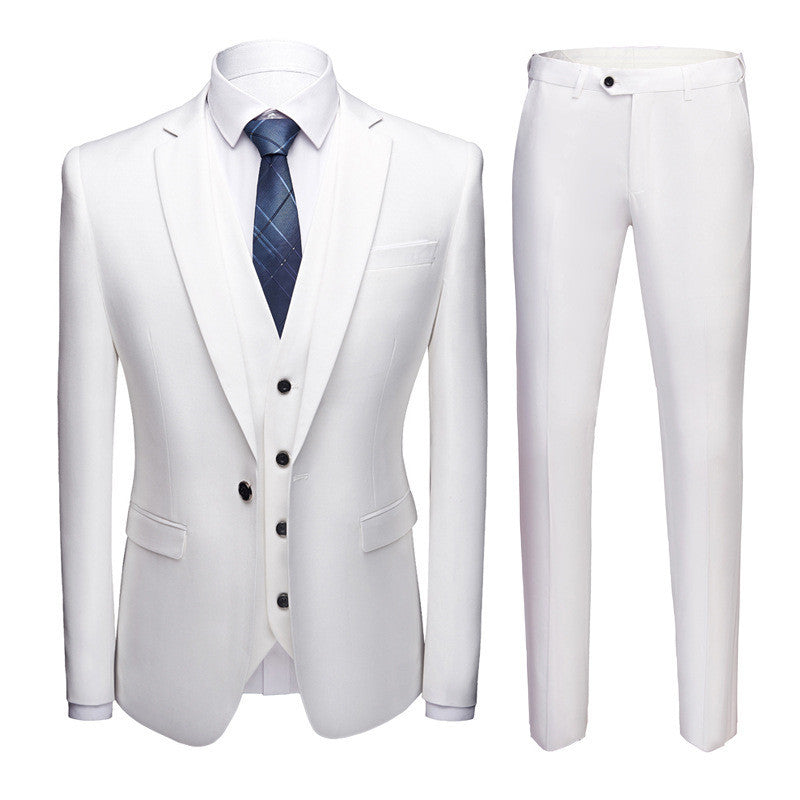 Men's Business Suits Wedding Dress Suit Set for All Seasons