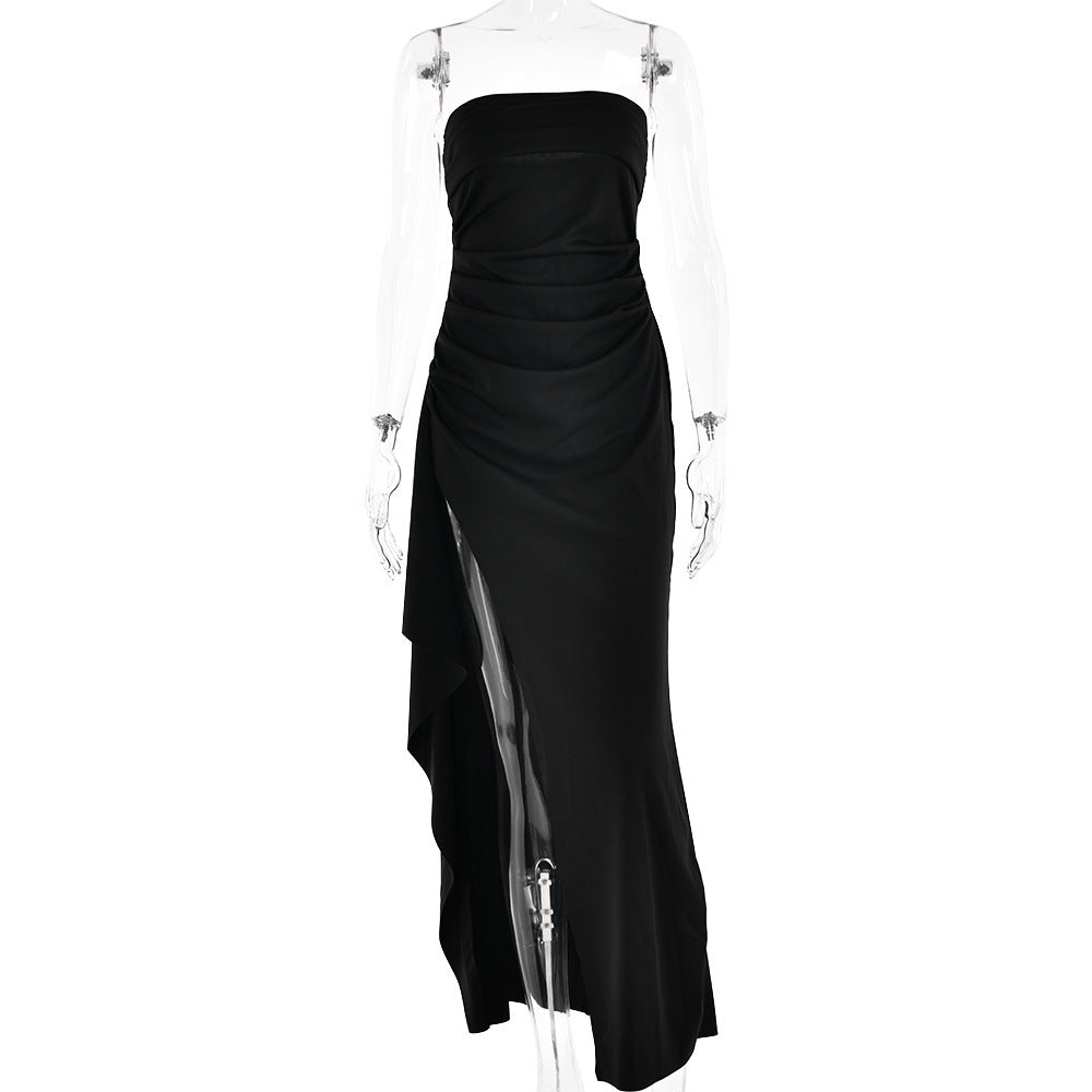 Strapless Split Long Dress Summer