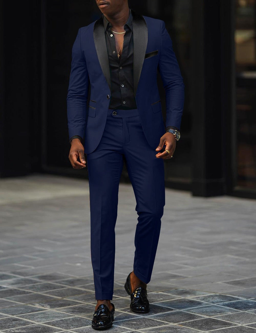Dress Autumn Men's Business Casual Slim-fitting Suit Set